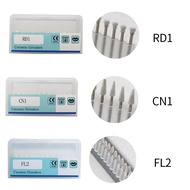 12Pcs/Box Dental Flame White Stone Polishing FG Burs FL2 CN1 RD1 Abrasion Point Bur Fit High Speed H