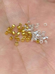 ,, Sterling Silver Positioning Tube s925 Silver Positioning Bead Small Round Tube 1 * 1.5mmdiy Handm