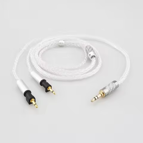 HIFI 8 Core 99% 7n Pure Silver Earphone Cable For Abyss Diana v2 phi TC X1226lite