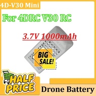 Drone Battery 4D-V30 Mini 3.7V 1000mAh For 4DRC V30 RC Quadcopter Battery Replacement V30 Accessory 