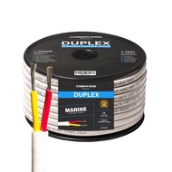 14 Gauge 2 Conductor Marine Wire - 18 ft Duplex Flat Marine Grade Wire Tinned Copper Oxygen-Free Ins