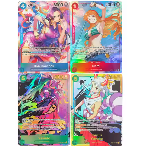 Proxy One Piece Card Game Nami OP01-016 Boa Hancock OP01-078 Yamato OP01-121 English TCG Anime Cards
