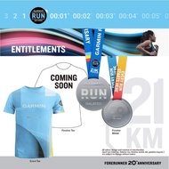 2023 Garmin Run 21KM Event Tee and Finisher Tee (M Size)