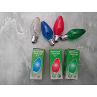 MERAH HIJAU 5w E12 Matsuma C7 chili lamp (clear, biru, red, green)