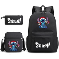Lilo & Stitch Experiment 626 Christmas Little Monster Backpack for students large capacity cartoon P