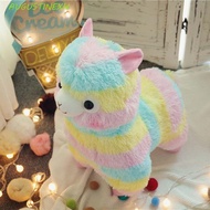 AUGUSTINEXH Alpaca Plush Toys Soft Toy Alpaca Colorful Animal Dolls Cotton 25cm Stuffed Toys