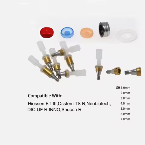 Dental Retention Implant Caps Locator Core Tool Abutment Overdenture Kit Fits Hiossen ET III R/Osste