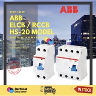 ABB RCCB 40A 63A 100A 30ma 100ma 300ma RCCB ELCB RCD earth leakage breaker