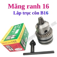 Đầu khoan Đầu măng ranh 16mm lắp Trục côn B16 -(D16C16S) (DMR)