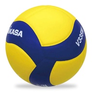 MIKASA ลูกวอลเลย์บอลหนัง ลูกวอลเลย์บอล เบอร์ 5 MKS Volleyball PU #5 Th V335W (900) แถมฟรี เข็มสูบ+ตา