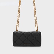 CHARLES and KEITH CK6-10680924 rhombus chain shoulder bag