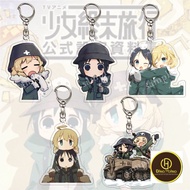 Anime Girls Last Tour, Shoujo Shuumatsu Ryokou keychain Kawaii Chito And Yuri character cute decorat