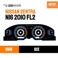 [ PREORDER ] Faceplate Overlay Custom Panel Instrument Cluster Meter Speedometer Nissan Sentra N16 Manual FL2
