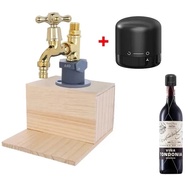 Dispenser Faucet Whiskey Dispenser Wood Whiskey P Wood Wine Shape Suitable for Friends Gathering Fam
