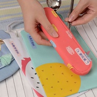 Brother TZe-FAE3 燙印 布質標籤帶 ( 12mm 粉紅布藍字 )