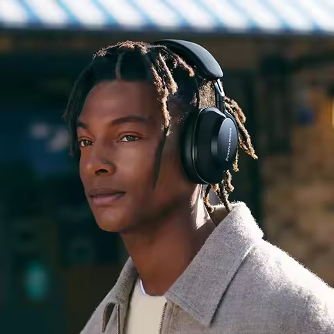 Original Bowers&Wilkins Px7 S2 Over ear Earphones - New Advanced Noise Cancellation, Slim&Lightweigh