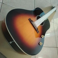 High quality J160E acoustic folk guitar in stock, spruce maple panel 301EQ, cow bone nut, fast deliv