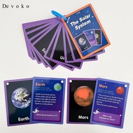 [Cuticate1] 15 Pieces Solar System Flash Cards Kids Learning Toys Cognitive Vocabulary Flash Cards f