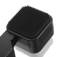square facial cleansing brush silicone scrubber face wash the black exfoliator man