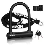 Motorcycle Locks Anti Theft, Heavy Duty Bike U Lock with 4FT Chain and Bracket,15mm Shackle Electric