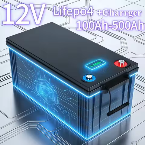 Heavy-Duty 12V LiFePO4 Solar Batteries (100Ah/120Ah/150Ah/180Ah/200Ah/300Ah/400Ah/500Ah) – Power You