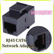 10Pcs,z~Ethernet/Y$NetworkA$RJ45D%CAT6_h%Keystone_U%Jack_g%Inline_VT%Coupler Connector Adapter