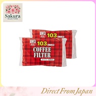 Kalita Coffee Paper Filters to Bring Out Umami, Trapezoid Shape, for 4-7 People, NK103 Filter Paper,