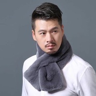 韓國百搭風純色圍巾  絨毛圍巾 仿兔毛圍巾 仿皮草圍巾 男圍巾 男圍脖 交叉領巾 保暖圍巾 披肩 男生圍巾 男生圍脖