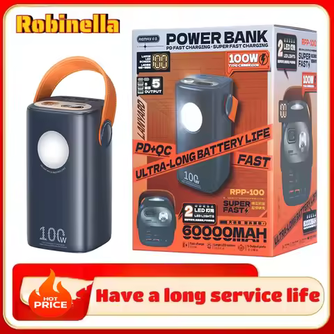 REMAX 100W 80000mAh 60000mAh 50000mAh 40000mAh Power Bank PowerBank Large Capacity External Battery 