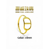 SF 916 Gold Traditional Solid Dubai CD Ring | /100%AUTHENTIC 916GOLD(JZ064)