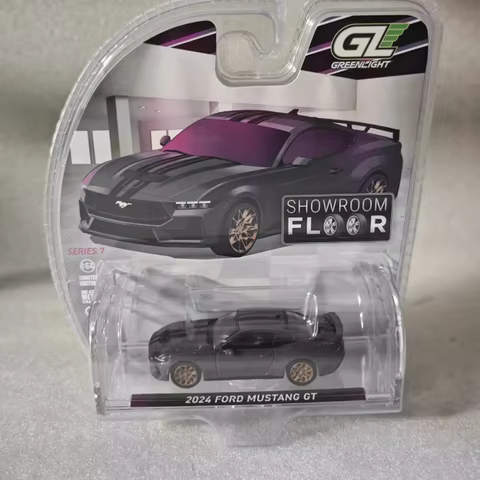 Greenlight 1:64 Scale 2024 Mustang GT Alloy Car Model Static Collection Decorated Holiday Gifts Toys