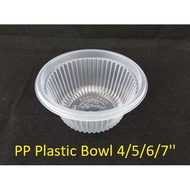 🔥Packaging🔥 Disposable PP Plastic Bowl 4''/5''/6''/7'' Party Food Bowl Soup Bowl Mangkuk Plastik Man
