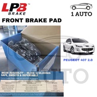 LPB e-PRO SEMI METALLIC FRONT BRAKE PAD PEUGEOT 407 2.0