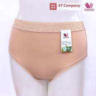 Wacoal Panty แบบเต็มตัว ขอบลูกไม้ สีครีม (CR) 1 ตัว ทรง Short ใส่สบาย ยืดหยุ่น ระบายอากาศ กางเกงใน วาโก้ รุ่น WU4893