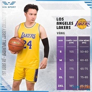 Áo Bóng Rổ Win Sport  Los Angeles Lakers Vàng
