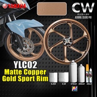 [ LC135 Matte Copper Gold Sport Rim ] YLC02 Yamaha LC135 V8 Aikka CW Aerosol DIY Cat Motor Sport Rim