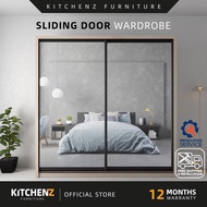 [FREE Shipping & FREE Installation] KitchenZ Natural Oak Sliding Wardrobe Almari/ Anti-Jump / 2 Slid