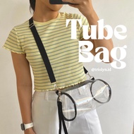 Pvc tube concert bag, mica tube bag