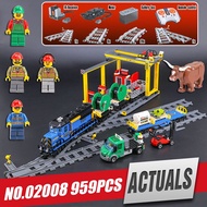 Lepin 02008 City Series the Cargo Train Set Building Blocks Bricks RC Train Children INly 60052 Toys