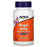NOW Foods Royal Jelly, 1,500 mg, 60 Veg Capsules
