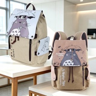 Student backpack, canvas backpack, foreign trade backpack, simple canvas laptop backpack