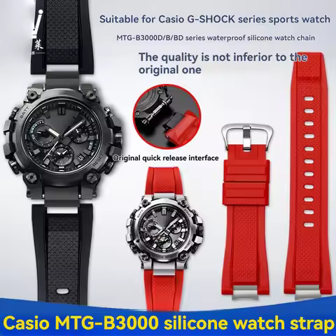 For CASIO G-SHOCK 5672 MTG-B3000 Steel Core Series Waterproof Resin Silica Gel Quick Release Watch B