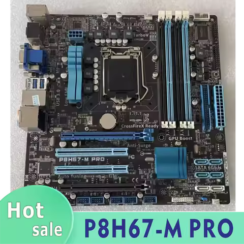 P8H67-M PRO computer motherboard LGA 1155 DDR3 32G desktop motherboard SATA III PCI-E 3.0 X16 100% t