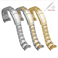 17mm 20mm Elbow Solid Stainless Steel Watch Band 316L Watch Strap for Men Watch For Famous Rolex Watch