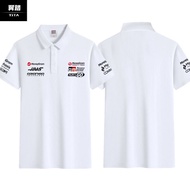 🌼 NEW Haas F1 Team Clothing Haas Racing Clothing Fans Polo Shirt Mens Collar Leading Short Sleeve T-
