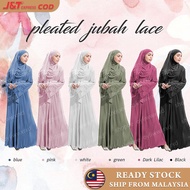 Pleated abaya PREMIUMM Muslimah Moden Pleated Jubah Long Dress Muslimah jubah pleated plussize plain