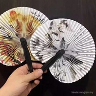Children Folding Small Paper Fan Folding Fan New Chinese Style Fan Small Folding Fan Decoration Stal