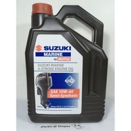 SUZUKI MARINE BY MOTUL 4-STROKE ENGINE OIL 10W-40 SEMI SYNTHETIC OUTBOARD BOAT 5 LITRE 99000-2B60-4T5