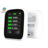 Pcbfun WIFI 8-in-1 Air Quality Monitor Smart Air Quality Monitor CO2/PM1.0/PM2.5/PM10/HCHO/TVOC/Temp
