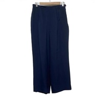 Akris Pants silk dark Navy Women Direct from Japan Secondhand